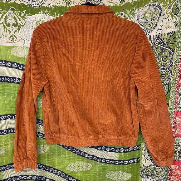BDG Urban Outfitters Chestnut Cropped Corduroy Bomber Jacket Size Small - Picture 5 of 11